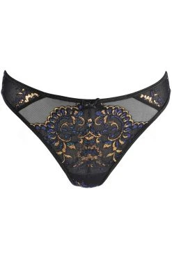 Axami String Bleu & Or V-10388 -Boutique Obsessive 10388 front