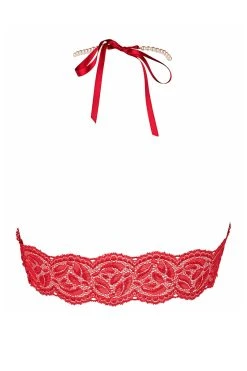 Bracli Soutien-gorge Perles Top Rouge -Boutique Obsessive 191 2