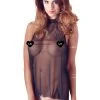 Cottelli Lingerie Nuisette Transparente Noire