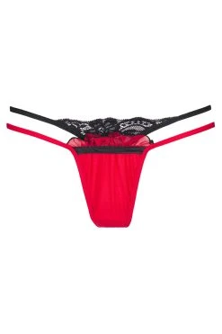 Axami String Rot V-6568 5 Axami String Rot V-6568 -Boutique Obsessive 6568 f