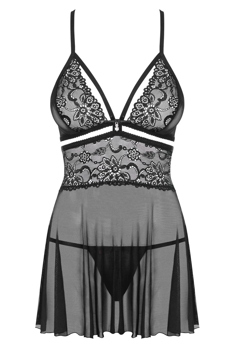 Babydoll 838-BAB noir Obsessive Babydoll 838-BAB Noir -Boutique Obsessive 838 bab noir 3