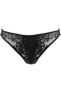 Axami String Noir V-9448 10 Axami String Noir V-9448 -Boutique Obsessive 9448 front