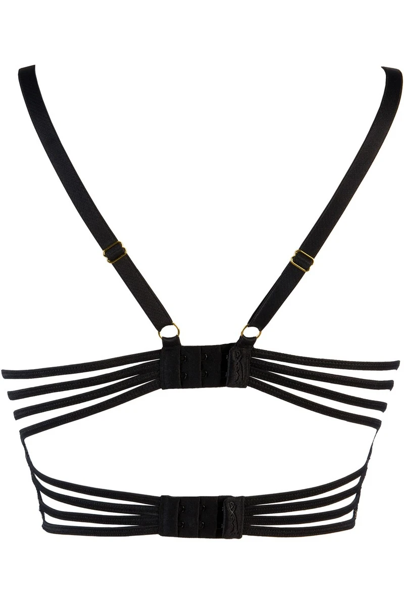 Soutien-gorge noir V-9501 Axami Soutien-gorge Noir V-9501 -Boutique Obsessive 9501 back