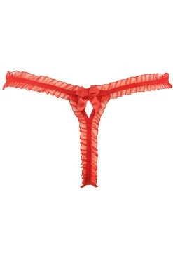 Axami String Rouge V-9978 7 Axami String Rouge V-9978 -Boutique Obsessive 9978 back