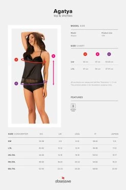 Obsessive Ensemble Caraco Agatya -Boutique Obsessive agatya top shorties