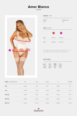 Obsessive Corset Amor Blanco 9 Obsessive Corset Amor Blanco -Boutique Obsessive amor blanco corset