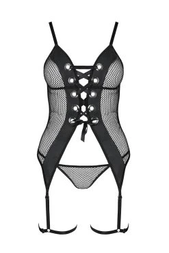 Passion Lingerie Guêpière Résille Beth 6 Passion Lingerie Guêpière Résille Beth -Boutique Obsessive beth corset 1