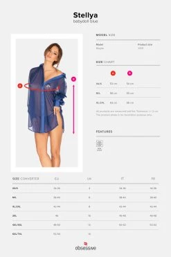 Obsessive Chemisier Stellya Bleu -Boutique Obsessive chemisier stellya size 3