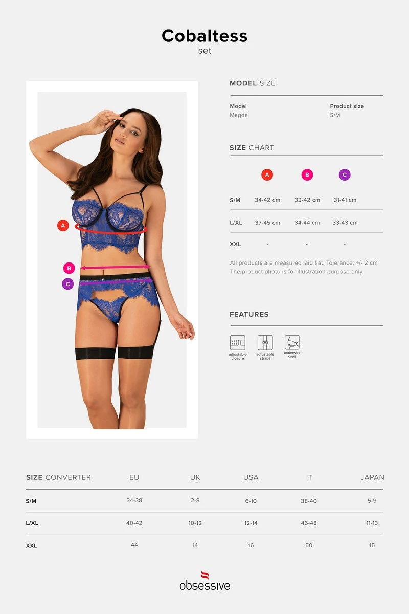 Ensemble Cobaltess Obsessive Ensemble Cobaltess -Boutique Obsessive cobaltess set