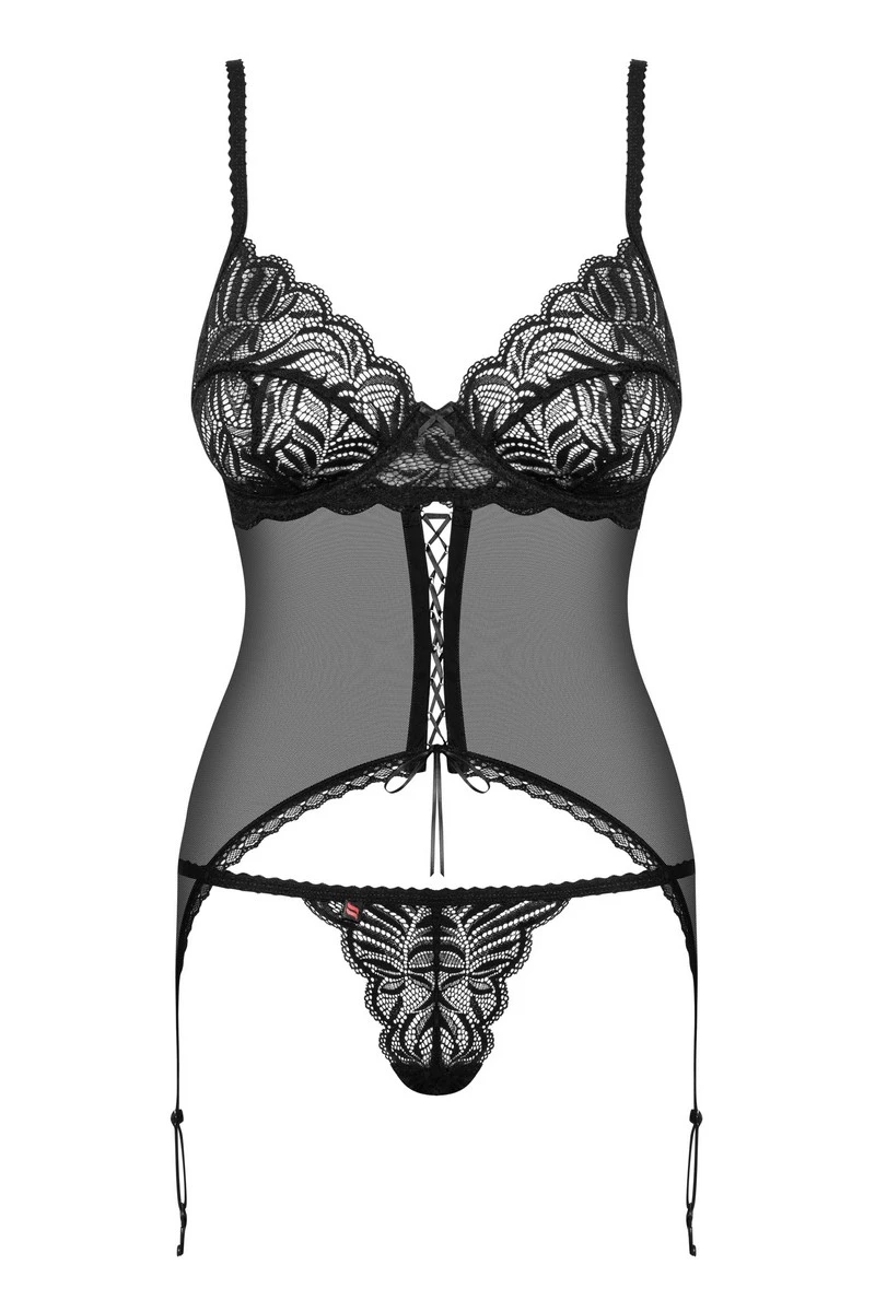 Obsessive Guêpière Noire Contica 3 Obsessive Guêpière Noire Contica – Image 3