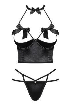 Obsessive Ensemble Bustier Delishya 6 Obsessive Ensemble Bustier Delishya -Boutique Obsessive delishya set noir obsessive 2