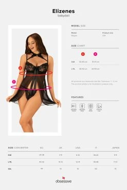 Obsessive Babydoll Elizenes 9 Obsessive Babydoll Elizenes -Boutique Obsessive elizenes babydoll