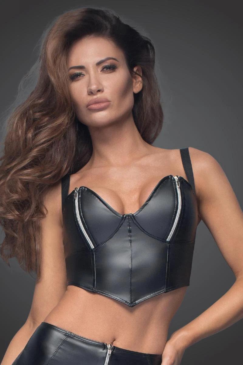 Noir Handmade Soutien-gorge Bustier F165 2 Noir Handmade Soutien-gorge Bustier F165 – Image 2