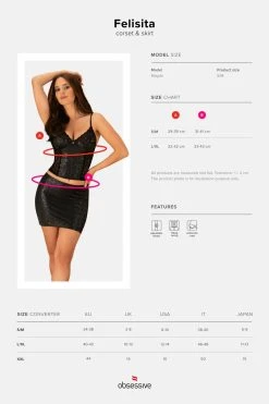 Obsessive Ensemble Felisita -Boutique Obsessive felisita corset skirt
