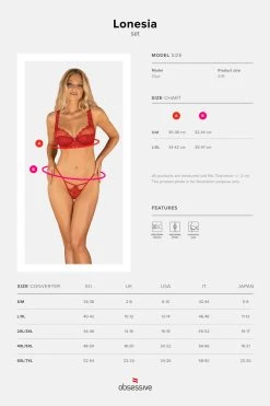 Obsessive Ensemble Rouge Lonesia 9 Obsessive Ensemble Rouge Lonesia -Boutique Obsessive lonesia set