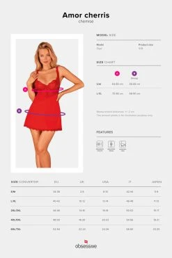 Obsessive Nuisette Amor Cherris 9 Obsessive Nuisette Amor Cherris -Boutique Obsessive obsessive amor cherris chemise