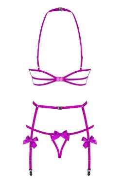 Obsessive Ensemble Ouvert Delishya 7 Obsessive Ensemble Ouvert Delishya -Boutique Obsessive obsessive delishya set purple back packshot