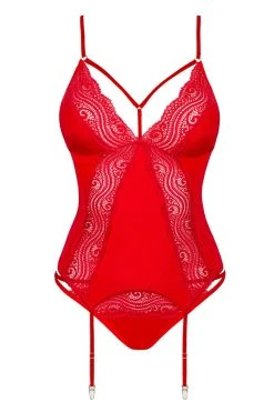Obsessive Guêpière Diyosa Rouge -Boutique Obsessive obsessive diyosa corset red packshot