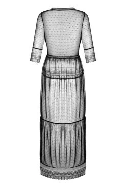 Obsessive Déshabillé Noir Estiqua 10 Obsessive Déshabillé Noir Estiqua -Boutique Obsessive obsessive estiqua peignoir pwb