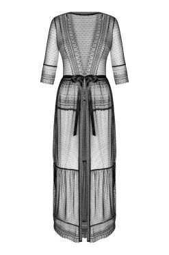 Obsessive Déshabillé Noir Estiqua 9 Obsessive Déshabillé Noir Estiqua -Boutique Obsessive obsessive estiqua peignoir pwf