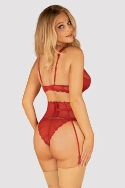 Obsessive Ensemble Rouge Lonesia 8 Obsessive Ensemble Rouge Lonesia -Boutique Obsessive obsessive lonesia garter belt frb