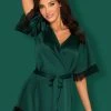 Obsessive Déshabillé Sensuelia Vert