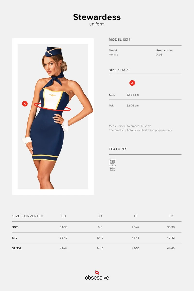 Obsessive Costume D'hotesse De L'air Stewardess 5 Obsessive Costume D'hotesse De L'air Stewardess – Image 5