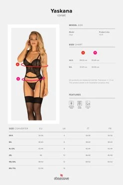 Obsessive Corset Noir Yaskana 9 Obsessive Corset Noir Yaskana -Boutique Obsessive obsessive yaskana corset