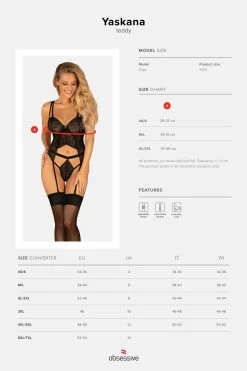 Obsessive Body Jarretelles Yaskana 9 Obsessive Body Jarretelles Yaskana -Boutique Obsessive obsessive yaskana teddy new sizes