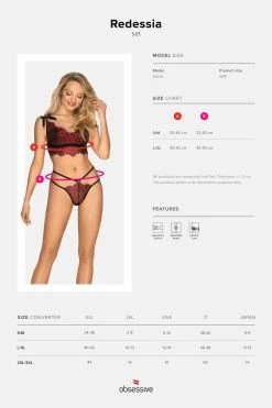 Obsessive Ensemble Redessia -Boutique Obsessive redessia top thong