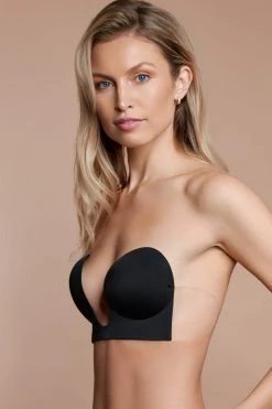 Bye Bra Soutien-gorge Adhésif Sans Couture Noir