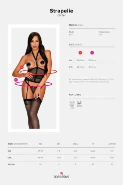 Obsessive Corset Seins-nus Strapelie 9 Obsessive Corset Seins-nus Strapelie -Boutique Obsessive strapelie corset