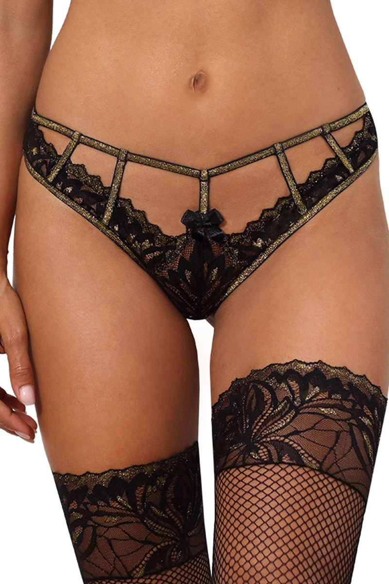 String noir V-10108 Axami String Noir V-10108 -Boutique Obsessive v 10108