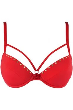 Axami Soutien-gorge Rouge V-10351 -Boutique Obsessive v 10351 front