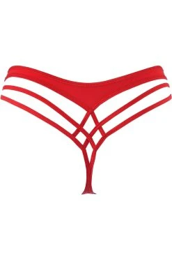Axami String Rouge V-10358 4 Axami String Rouge V-10358 -Boutique Obsessive v 10358 back