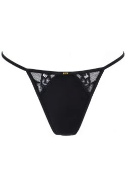 Axami Nuisette Noire V-10479 9 Axami Nuisette Noire V-10479 -Boutique Obsessive v 10479 string front