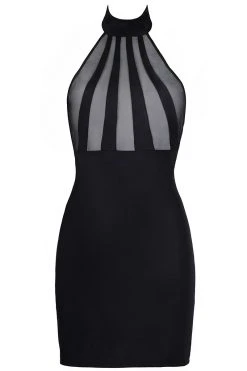 Axami Robe Noire V-9149 6 Axami Robe Noire V-9149 -Boutique Obsessive v 9149 front 1