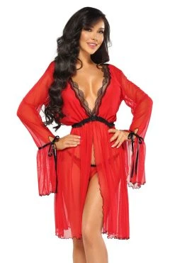 Beauty Night Déshabillé Rouge Valentina