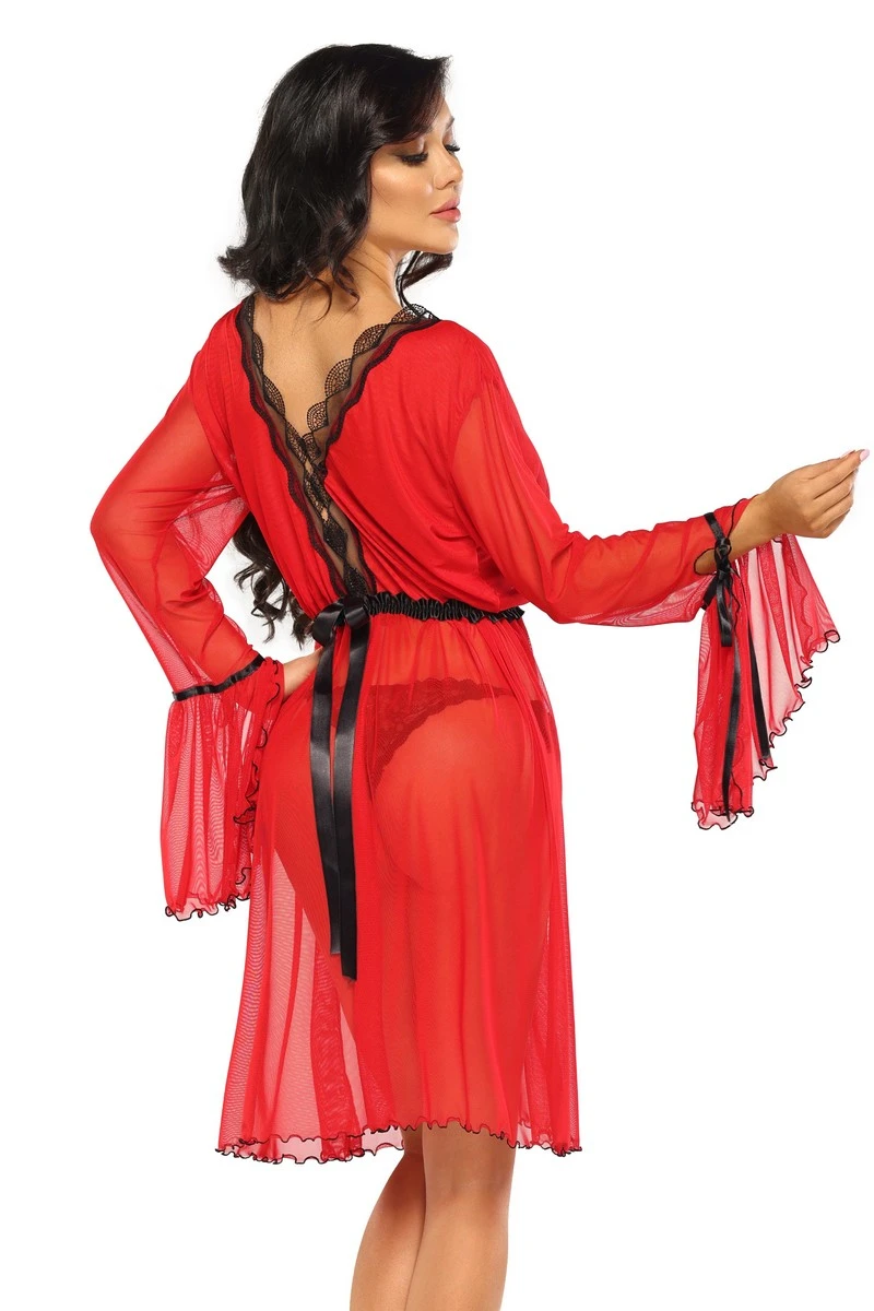 Beauty Night Déshabillé Rouge Valentina 2 Beauty Night Déshabillé Rouge Valentina – Image 2