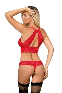 Roza Semi-corset Zuza Rouge 8 Roza Semi-corset Zuza Rouge -Boutique Obsessive zuza thored roza 3 1